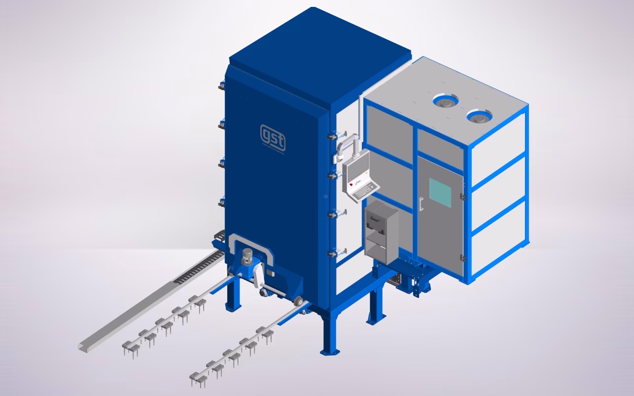 GST SPR 8X2500 Shot Blasting Chamber