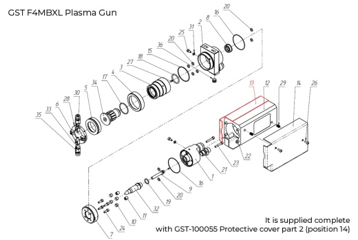 GST-100054 Protective cover part 1
