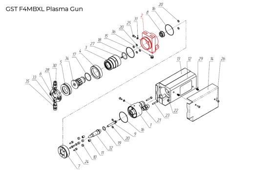 GST-100001 Center Gun Body