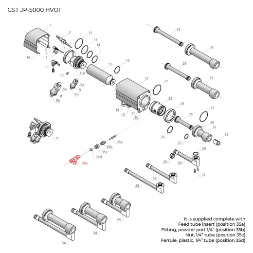 ST310016 Powder feed splitter