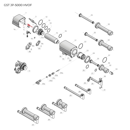 GST-201095 Coaxial fuel tube assembly
